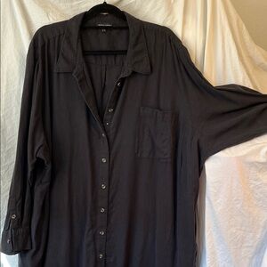Universal Standard Seaside Linen Shirtdress Size XL (26-28)